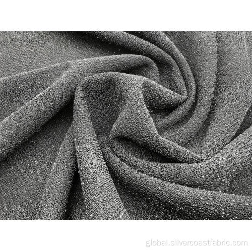 Jacquard Polyester Spandex Fabric Poly spx doris scuba crepe with lurex Supplier